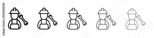 Construction icon black and white vector sign