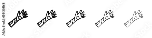 Contact Dermatitis icon black and white vector sign