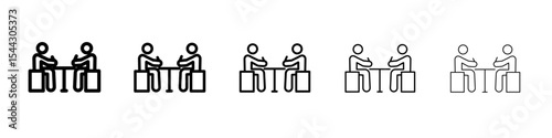 Contract signing icon black and white vector sign