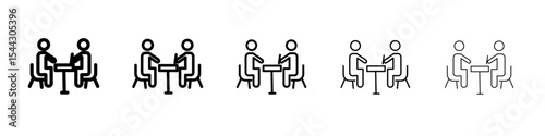 Contract signing icon black and white vector sign