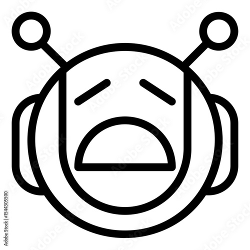 icon pack containing emojis of a robot, expressions, facial shapes and gestures