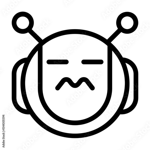 icon pack containing emojis of a robot, expressions, facial shapes and gestures