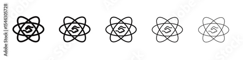 Core Values icon black and white vector sign