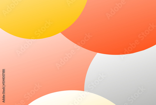 abstract orange background with circles