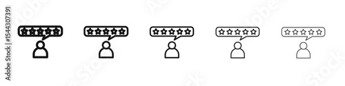 customer product rating icon black and white vector sign