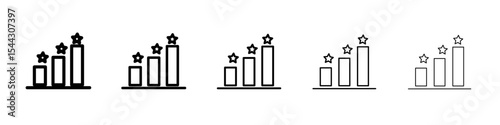 customer product rating icon black and white vector sign