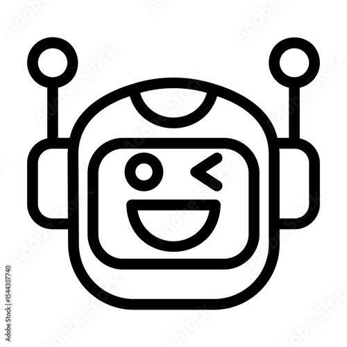 icon pack containing emojis of a robot, expressions, facial shapes and gestures
