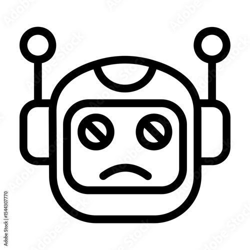 icon pack containing emojis of a robot, expressions, facial shapes and gestures
