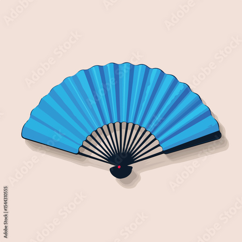 fan isolated in White Background, fan vector, Flat lay vector illustration