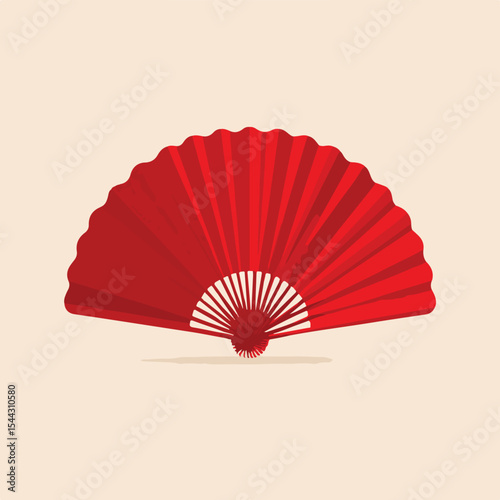 fan isolated in White Background, fan vector, Flat lay vector illustration