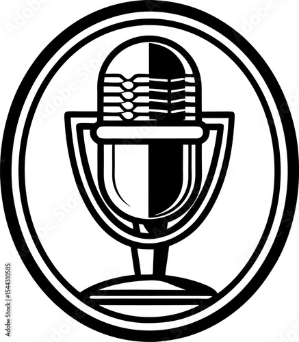 microphone icon vector illustration