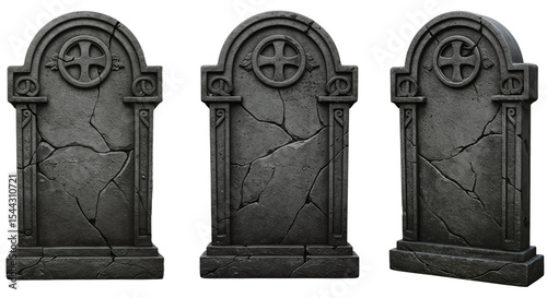 Halloween Tombstone Prop – Transparent Background