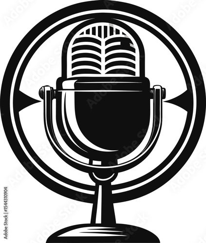 microphone icon vector illustration