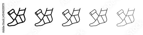 Elastic bandage icon black and white vector sign