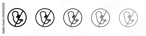 Embryo Child icon black and white vector sign