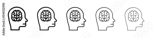 epilepsy icon black and white vector sign