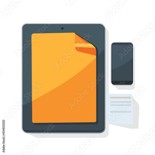 file format isolated in White Background, female vector, Flat lay vector illustration