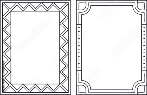 Elegant Card Border Design Collection for Invitations. Simple Card Border Design Set for Creative Use. Ornamental Card Border Design Pack for Print Projects. Decorative Card Border Design