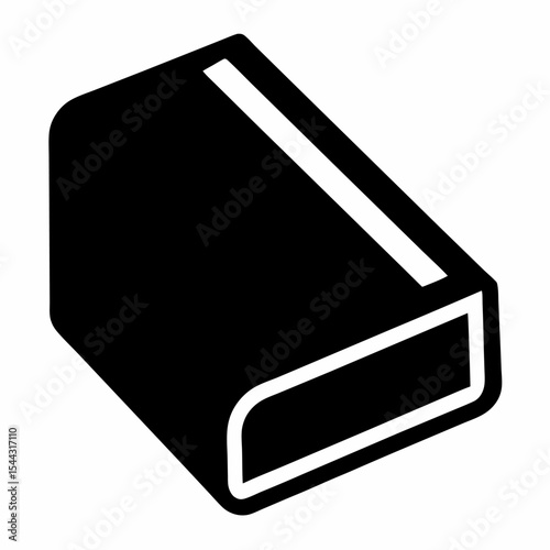 Black book on white background
