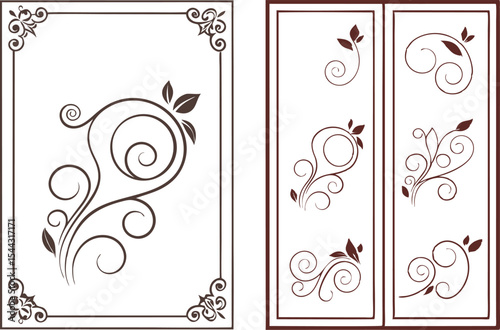 Elegant Card Border Design Collection for Invitations. Simple Card Border Design Set for Creative Use. Ornamental Card Border Design Pack for Print Projects. Decorative Card Border Design