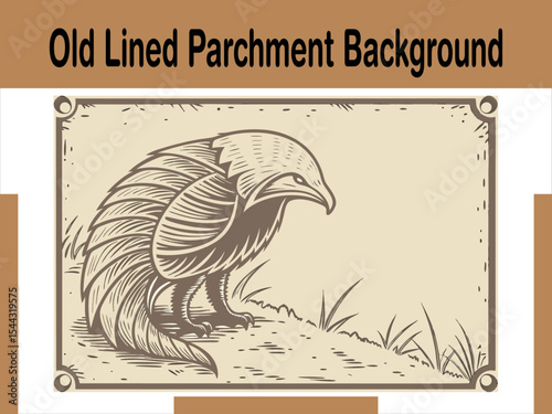 Old Lined Parchment Background