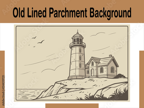 Old Lined Parchment Background