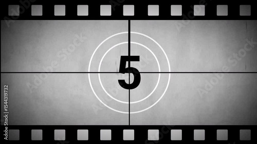 4K Film Leader Countdown 10 seconds