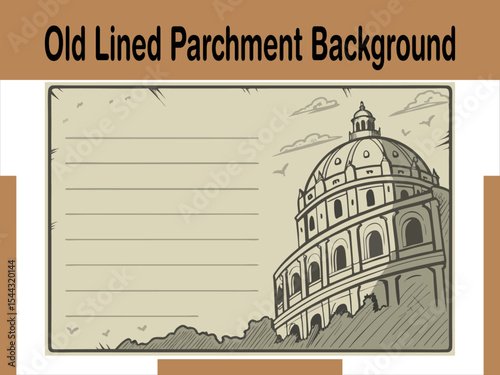 Old Lined Parchment Background