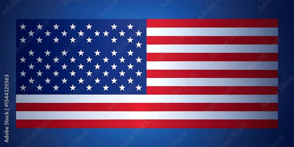 Fototapeta premium American flag graphic design illustration