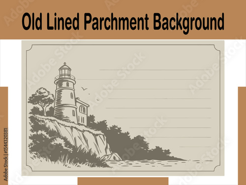 Old Lined Parchment Background
