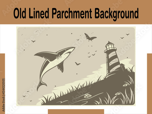 Old Lined Parchment Background