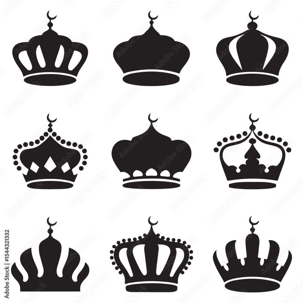 Exclusive Royal Crown Vector Collection – Premium Black Silhouette Icons of Kings and Queens for Luxury Branding and Heraldic Designs. Thank You . Exclusive Royal Crown Vector Collection – Premium Black Silhouette Icons of Kings and Queens for Luxury Branding and Heraldic Designs. Thank You .