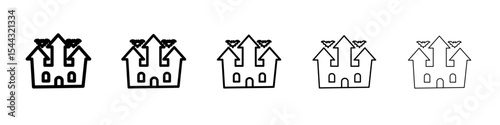 Hammer icon black and white vector sign
