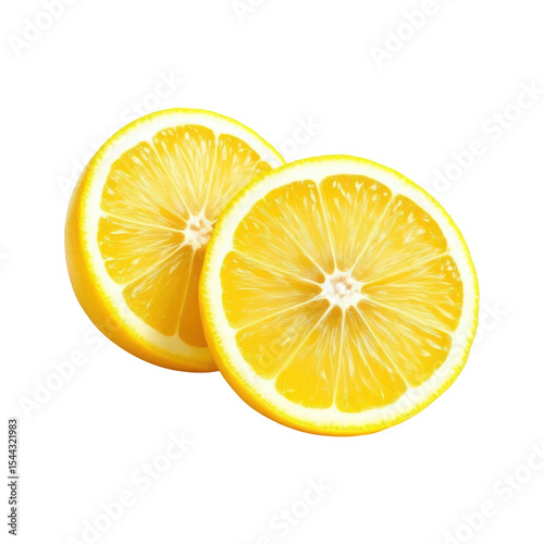 Slices of Citrus Fruit Fresh Yellow Lemon for Cooking and Cocktails Ideas