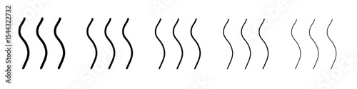Heat icon black and white vector sign