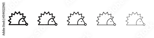 Hegdehog icon black and white vector sign