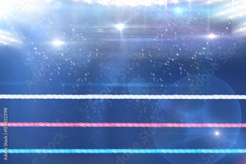 Composite image of boxing ring
