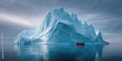 Wallpaper Mural Majestic iceberg in a serene glacial landscape. Torontodigital.ca