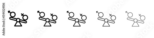 Hormone imbalance icon black and white vector sign