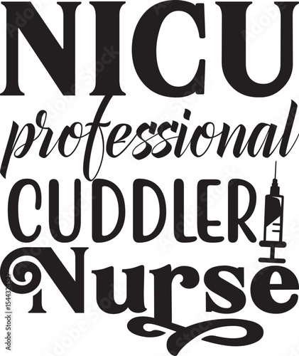NICU professional cuddler nurse, nurse svg design