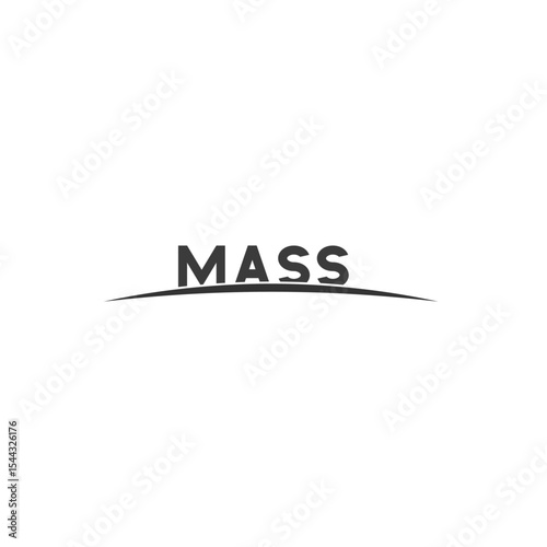 MASS Logo｜質量をテーマにしたタイポグラフィロゴ