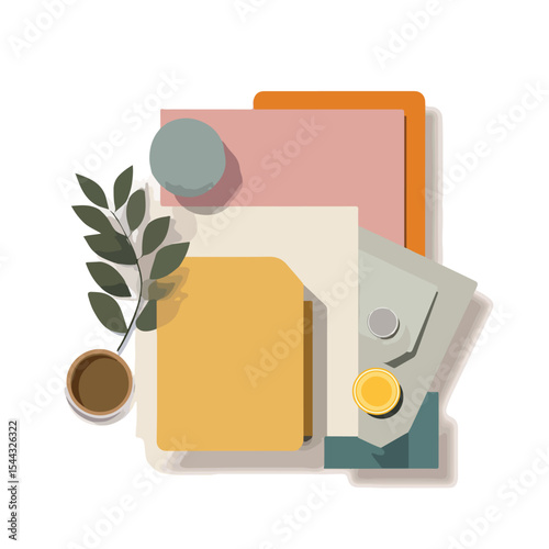 flat save transparent isolated in White Background, flat save vector transparent, Flat lay vector illustration