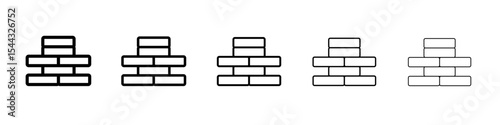 jenga icon black and white vector sign