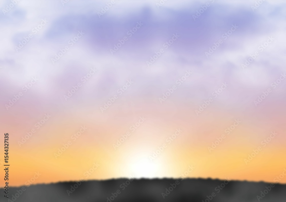 Landscape against sky during sundown Landscape against sky during sundown