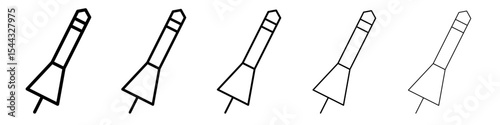 lance icon black and white vector sign