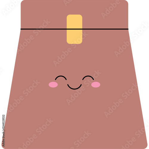 Flat Icon of Delivery Paper Bag in Hand
