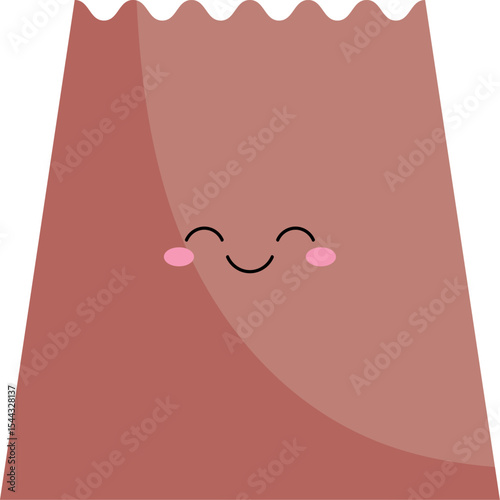 Flat Icon of Delivery Paper Bag in Hand
