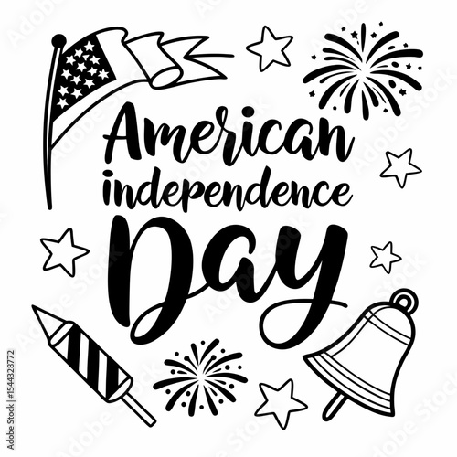 American independence day vector illustration