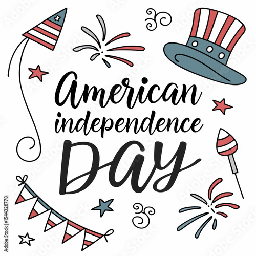 American independence day vector illustration