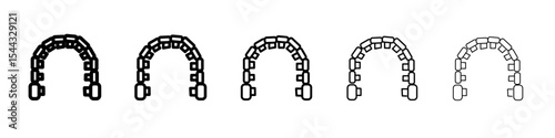 lingual braces icon black and white vector sign